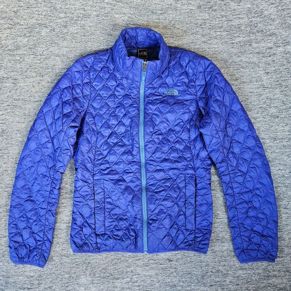 The North Face Women's Small Thermoball Insulated Quilted Jacket Blue Outdoor